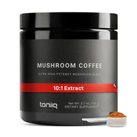 Thumbnail for Mushroom Coffee - Ultra High Potency 10:1 Concentrated Extract - Colombian Sourced Beans with 10 Mushroom Blend, Lion's Mane & Cordyceps - Rich & Functional Coffee Alternative - Third-Party Lab Tested