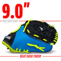 Thumbnail for Franklin Sports Neo-Grip Teeball Gloves, Blue, Right Hand Throw