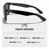 Thumbnail for Ray-Ban RB4165 JUSTIN CLASSIC Square Shape Sunglasses with Official Eyewear Kit