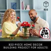 Thumbnail for LEGO Botanicals Bouquet of Roses Artificial Flowers - Fake Red Roses Building Set for Adults, Ages 18+ - Gifts for Birthdays for Her - Home Decor for Table Display - 10328