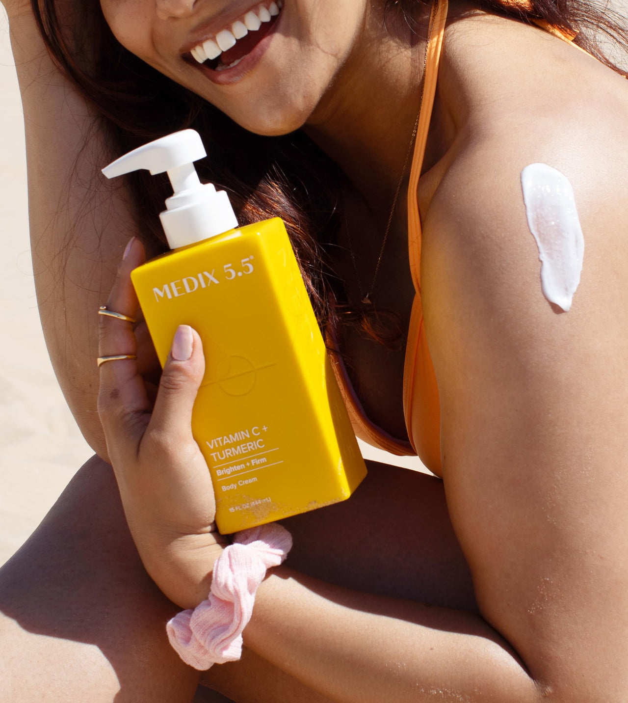 MEDIX Vitamin C Cream + Niacinamide Brightening Body Lotion | Anti Aging Moisturizer Vitamin C Lotion For Women & Men To Soften The Look Of Dark Spots, Wrinkles, & Uneven Looking Skin Tone, 15 Fl Oz