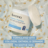 Thumbnail for Aveeno Eczema Therapy Nighttime Itch Relief Balm, Eczema Cream for Body, Moisturizing Colloidal Oatmeal & Ceramide Formula, Fragrance Free, Soothing Dry Itchy Skin, 11 fl oz
