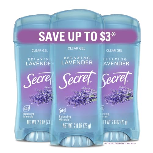 Image 1 of Default Title for the product Secret Antiperspirant Deodorant for Women, Lavender Scent, 2.6 oz Pack of 3