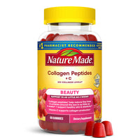 Thumbnail for Nature Made Collagen Peptides + Vitamin C Gummies, Clinically Studied Verisol Collagen for Skin Health Support, 60 Gummies, 20 Day Supply