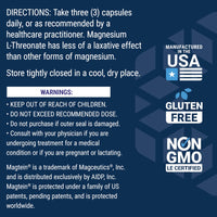 Thumbnail for Life Extension Neuro-Mag Magnesium L-Threonate, Magnesium L-threonate, Memory Health, Quick Thinking, Cognitive Health Support, Vegetarian, Non-GMO, 90 Vegetarian Capsules