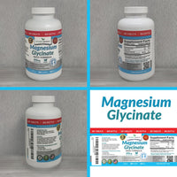 Thumbnail for Magnesium Glycinate 400mg | 200 Tablets | High Absorption Mag Supplements for Sleep, Leg Cramps, Heart, Muscle, Calm | Non Buffered Bisglycinate, Extra Strength for Women and Men, Tablets Not Capsules