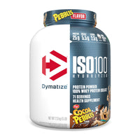 Thumbnail for Dymatize x Cocoa Pebbles ISO100 Whey Protein Powder Isolate, 25g of Protein, 5.5g BCAAs, 120 Cal., Gluten Free, 1g Fat, 1g Sugar, 2g Carb (71 Servings)