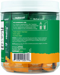 Thumbnail for Nutricost Organic Super Greens (Orange Sunrise Flavored) 20 Stickpacks - Gluten-Free, Non-GMO