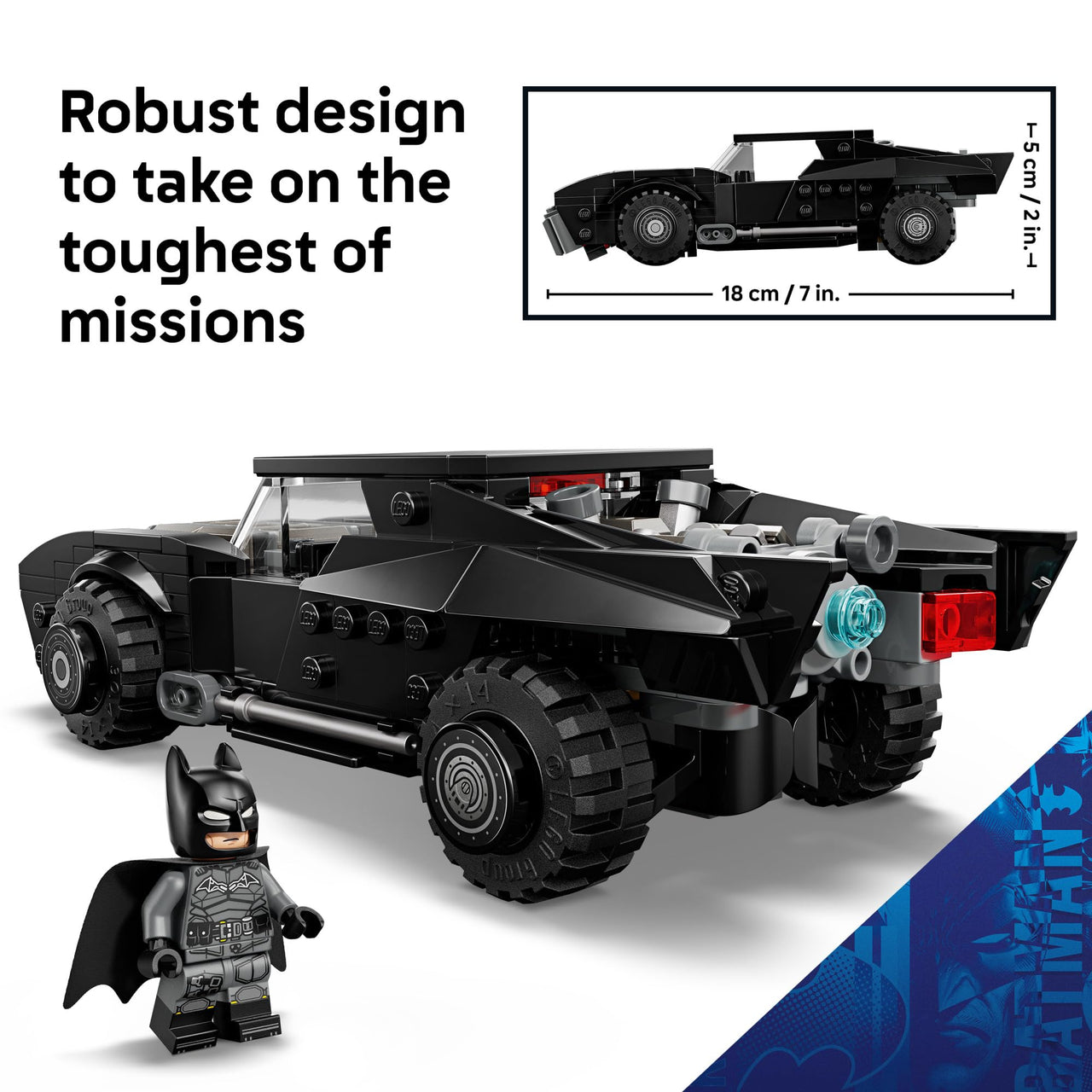 LEGO DC Batman: The Batman Batmobile Building Toy for Kids - Building Blocks W/Batman Minifigure & Golden Coin - Super Hero Room Decor for Boys & Girls, Ages 9+ - Gift Idea for Birthdays - 76332