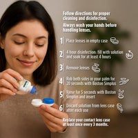 Thumbnail for Boston SIMPLUS Multi-Action Solution, Cleans & Conditions Rigid Gas Permeable (RGP) Lens, Daily Protein Remover, 3.5 Fl Oz