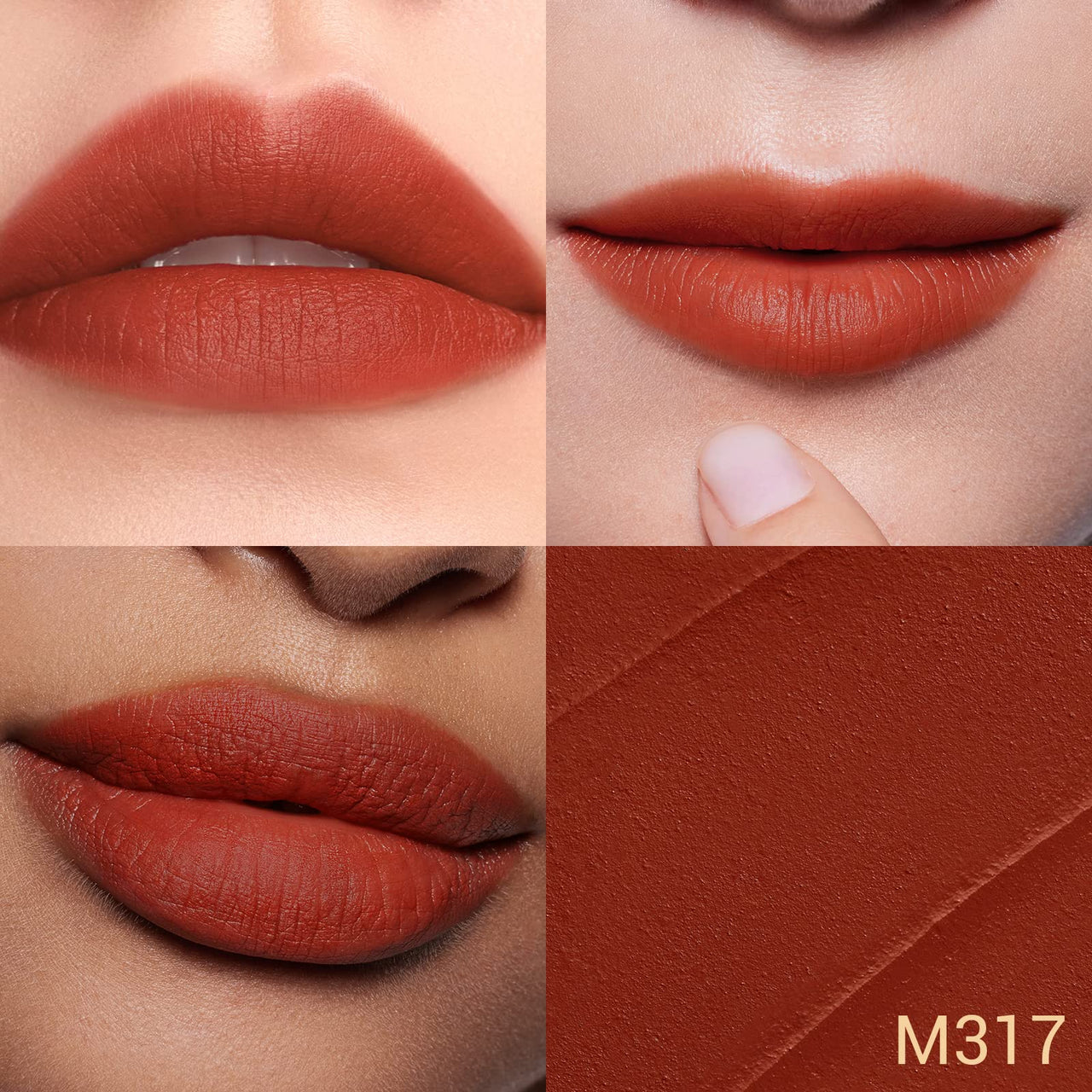 FLORASIS Blooming Rouge Love Lock Lipstick Long-Lasting Sculpting Lipstick Misty Matte Finish Lightweight Nourishing for Everyday Use (M317 Be With You)