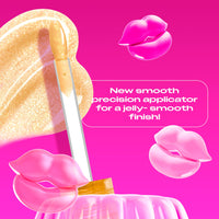 Thumbnail for NYX PROFESSIONAL MAKEUP Jelly Job Lip Gloss, Lip Tint Gloss with Full-Bodied, Smoothing, and Hyper-Glossy Shine - Glow Job (Gold Shimmer)