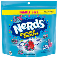 Thumbnail for NERDS Gummy Clusters, Candy, Very Berry, Crunchy and Gummy, 18.5 oz
