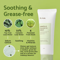 Thumbnail for iUNIK Centella Edition Skincare Set (Cream 2.02 fl.oz. & Mini Serum 0.51 fl.oz.) - Centella Asiatica and Tea Tree Leaf Waters to Soothe, Calm, Moisturize, and Protect the Skin
