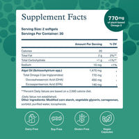 Thumbnail for Youtheory Ocean-Friendly Omega - Algae Omega 3 Supplement with EPA & DHA - Supports Brain & Eye Health* - Plant-Based - for Pescatarian & Vegan Diets - 60 Softgels (30-Day Supply)