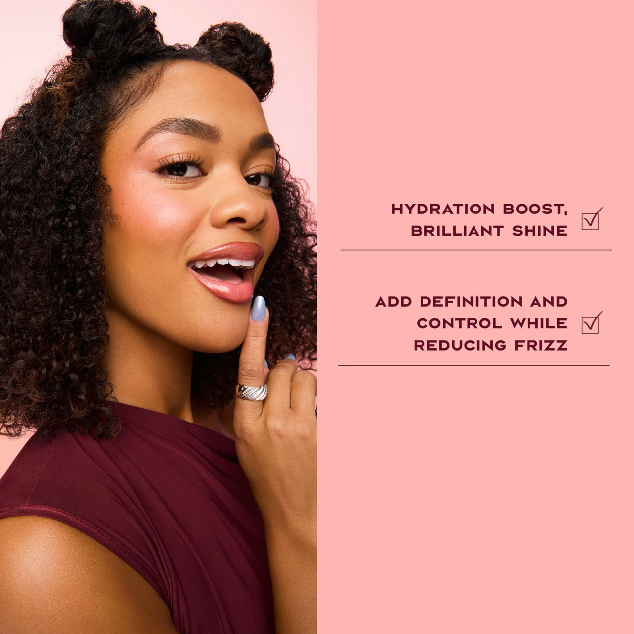 SheaMoisture Hold and Shine Moisture Mist Coconut and Hibiscus for Thick, Curly Hair for Frizz Control 8 fl oz