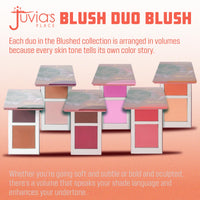 Thumbnail for Juvia's Place Blushed Duo Blush Volume6 - Radiant Shimmer Makeup Two Tone Pigmented Buildable Pressed Mineral Powder - Rosy Natural Cheeks Face Glow Highlight Matte Fresh Finish for All Skin Color