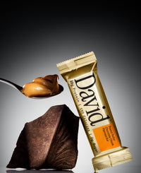 Thumbnail for David High Protein Bars - 0g of Sugar, Low Carb, Gluten Free - 28g of Protein, 150 Calories - On-The-Go Snack - Peanut Butter Chocolate Chunk Flavor, Pack of 12
