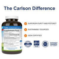 Thumbnail for Carlson - Ceylon Cinnamon, Cinnamon Supplements, 500 mg, Cinnamon Extract Pills, Ceylon Cinnamon Capsules, 180 capsules