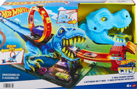 Thumbnail for Hot Wheels City T-Rex Chomp Down Track Set & 1 Toy Car