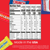 Thumbnail for Assorted Butterfinger, Crunch, Baby Ruth, and 100 Grand Fun Size Chocolates, 60 count Party Pack, 37.2 oz