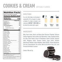Thumbnail for Isopure Zero Carb 100% Pure Whey Isolate Protein Powder, Lactose Free, Gluten Free, With Vitamins, Cookies & Cream, 25g Protein Per Serving, 3 Lbs, 44 Servings (Packaging May Vary)