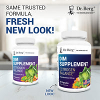 Thumbnail for Dr. Berg DIM Supplement Estrogen Balance - Original Estrogen Supplement for Women with Diindolylmethane for Menstrual Symptoms & Menopause Relief & Black Pepper for Enhanced Absorption - 60 Capsules