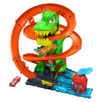 Thumbnail for Hot Wheels City T-Rex Blaze Battle & 1:64 Scale Die-Cast Toy Car