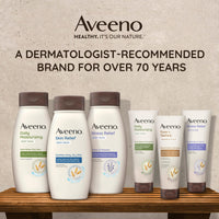 Thumbnail for Aveeno Daily Moisturizing Body Wash Cleanser & Shaving Gel for Men & Women, Clean-Rinsing for Softer & Smoother Skin, Gentle & Lightly Scented, 18 fl. Oz, Pack of 2