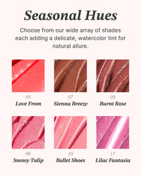 Thumbnail for Glint Glow Lip Balm (Love From, 0.1oz) - Moisturizing Stain Lipstick with Shine for Natural Lips, Tinted Treatment. Luxurious Korean Skin Care Makeup. Chapped, Dry, Cracked
