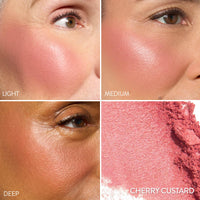 Thumbnail for LAURA GELLER NEW YORK Baked Blush-n-Brighten Marbleized Blush for Cheeks - Cherry Custard - Natural Finish - Buildable Color