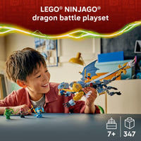 Thumbnail for LEGO NINJAGO Ninja Dragon Riyu’s Battle Building Toy for Boys & Girls - Ninja Poseable Dragon Toy Playset for Kids, Ages 7+ - Includes 4 Minifigures for Pretend Play - Gift Idea for Birthdays - 71855