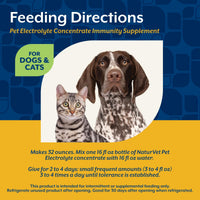 Thumbnail for NaturVet Pet Electrolyte Concentrate for Dogs and Cats, 16 oz Liquid Concentrate, Made in The USA with Globally Source Ingredients