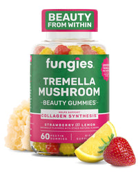 Thumbnail for Fungies Tremella Mushroom Gummies, Mixed Strawberry & Lemon Flavor - Mushroom Herbal Supplement Gummy for Adults Supports Collagen Synthesis, Healthy Skin & Healthy Aging - Beauty Gummies 60 Servings