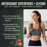 Thumbnail for PEScience Greens Powder Superfood with Natural Chlorophyll, Reishi & Turkey Tail Mushroom Powders, Freeze-Dried Kale, Spinach, Broccoli Sprouts with Antioxidants - Original Flavor, 30 Servings