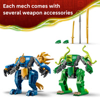 Thumbnail for LEGO NINJAGO Jay's Dragon Mech Fight Building Toy - Pretend Play Set for Boys & Girls, Ages 4+ - Includes 2 Minifigures - Gifts for Birthdays - 71853