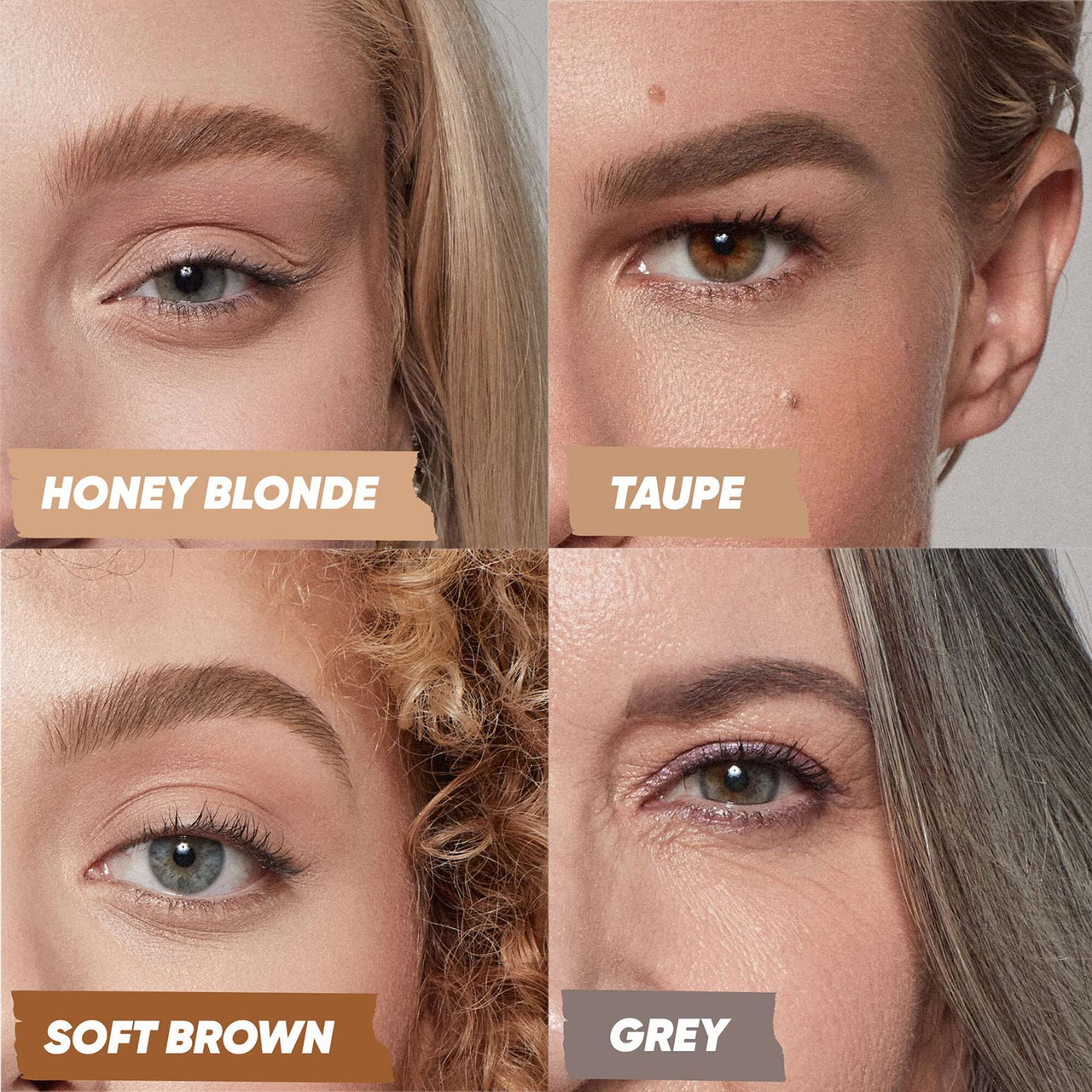 Kosas Air Brow Tinted Gel with Clean, Vegan Ingredients, Long-lasting Gel for Fluffy, Full and Healthy Brows, (Taupe)