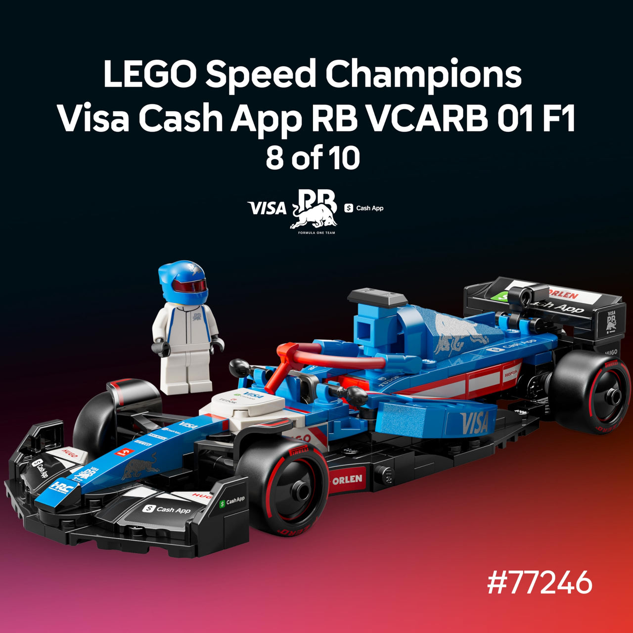 LEGO Speed Champions Ultimate Formula 1 Collector's Pack - Contains 10 Sets in 1 - Includes Exclusive Poster - Collectible F1 Model Car Kit - Gift for Race Car Fans - 66802