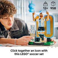 Thumbnail for LEGO Editions Lionel Messi – Soccer Legend - Building Set for Boys & Girls, Ages 12+ - Collectible Soccer Gift with Plaque - Kids Bedroom or Shelf Decor - 43015