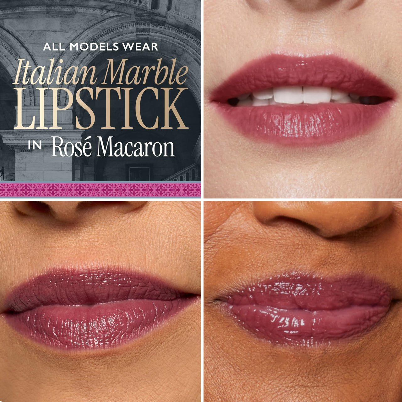 LAURA GELLER NEW YORK Italian Marble Lipstick Duo - Berry Banana & Rose Macaron
