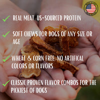Thumbnail for Loving Pets Soft Jerky Dog Treats – Real USA-Sourced Meat Dog Snacks for Training, Puppies & Everyday Reward – Soft, Chewy Dog Treats for Small, Medium & Large Dogs – Wheat & Corn Free