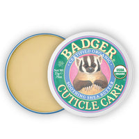 Thumbnail for Badger Cuticle Care, 100% Organic Cuticle Cream for Natural Nail Care, Soothe & Restore Dry & Splitting Cuticles, Rich Shea Butter, Light Citrus Scent, .75oz Tin