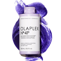 Thumbnail for Olaplex Nº. 4P Blonde Enhancer Purple Toning Shampoo: Neutralizes Brassiness & Strengthen | Repairs Damages & Hydrates Hair| For Coily, Curly, Straight, and Wavy, 250 mL / 8.5 Fl Oz
