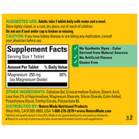 Thumbnail for Nature Made Magnesium Oxide 250 mg, Magnesium Supplements for Men and Women, Support for Muscle, Heart, Bone and Nerve Health, 200 Tablets, 200 Day Supply