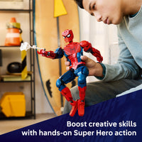 Thumbnail for LEGO Marvel Spider-Man Hero Figure - Super Hero Building Toy for Boys & Girls, Ages 12+ - Posable Kids Bedroom, Bookshelf or Desk Decor - Gift for Birthdays - 76346