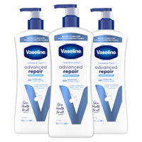 Thumbnail for Vaseline Intensive Care Unscented Advanced Repair Body Lotion - Ultra-Hydrating with Lipids for Extremely Dry Skin, 20.3 oz, Pack of 3
