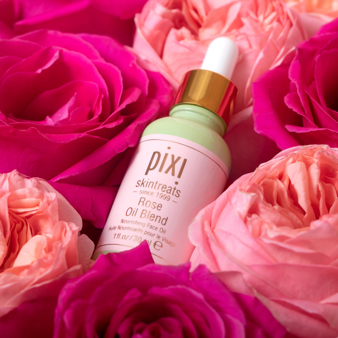 Pixi Beauty Rose Oil Blend | Nourishing Botanical Blend Facial Serum | Youth-Preserving Oil | Rejuvenate Skin Luminosity | 1.01 Fl Oz