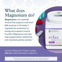 Thumbnail for Youtheory Relax Magnesium Powder - Vegan Stress Relief Supplement with L-Theanine & GABA* - Supports Relaxation* - Dairy, Soy & Gluten Free - Berry, 4.4 oz