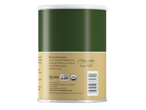 Image 4 of Cafe Altura Ground Organic Coffee, Regular Roast, 12 oz Can
