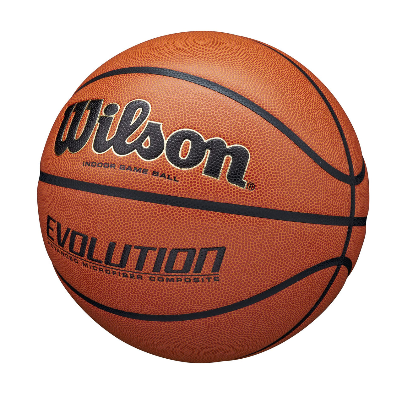 Wilson Evolution Game Basketball, Black, Official Size - 29.5" (WTB0516R), Original